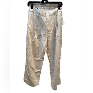 ❤️ GAP 365 HIGH RISE LINEN BLEND TROUSER PANTS SIZE 6 NEW